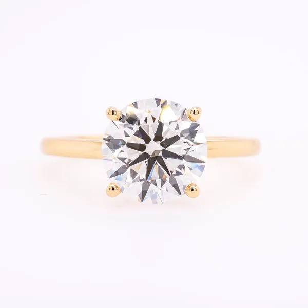 14K Yellow Gold Round Brilliant Hidden Halo Lab Diamond Engagement Ring 2.60CTW LeeBrant Jewelry & Watch Co Sandy Springs, GA