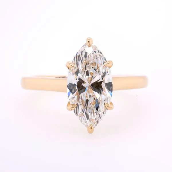 14K Yellow Gold Marquise Solitaire Lab Diamond Engagement Ring 2.05CTW LeeBrant Jewelry & Watch Co Sandy Springs, GA