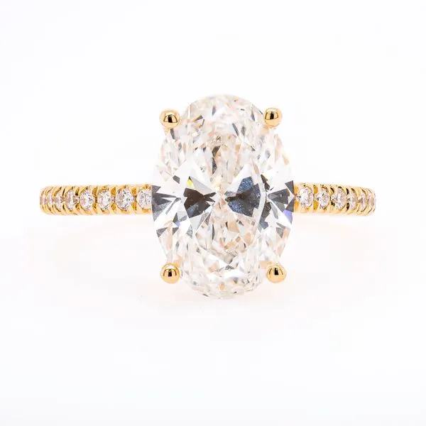 14K Yellow Gold Oval Lab Diamond Hidden Halo Engagement Ring 2.77CTW LeeBrant Jewelry & Watch Co Sandy Springs, GA