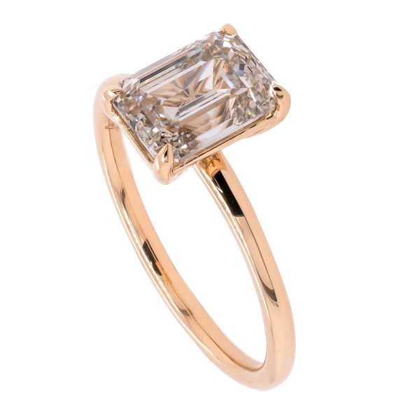 14K Yellow Gold 2CT Emerald Lab Diamond Engagement Ring Image 2 LeeBrant Jewelry & Watch Co Sandy Springs, GA