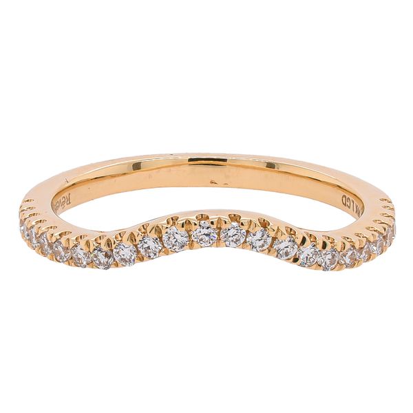 14K Yellow Gold Curved Lab Diamond Wedding Band – 0.25 CTW | F VS LeeBrant Jewelry & Watch Co Sandy Springs, GA