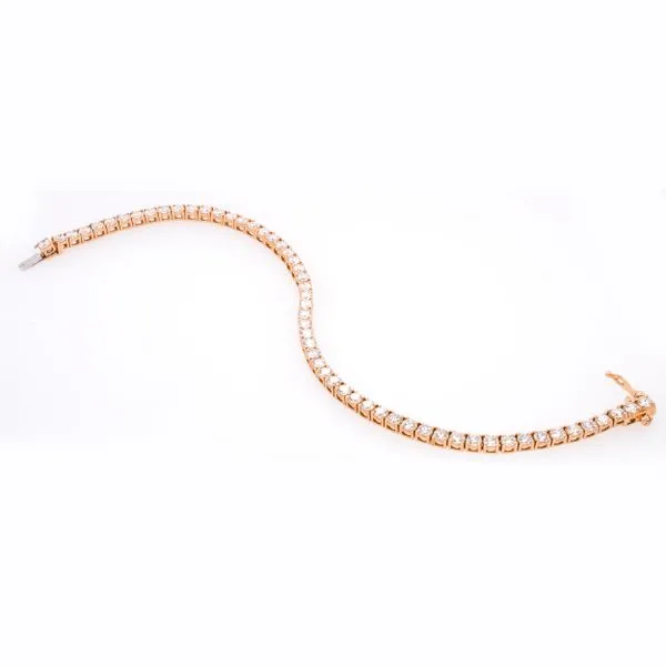 14K Lab Grown Diamond Tennis Bracelet 5CTW Image 2 LeeBrant Jewelry & Watch Co Sandy Springs, GA