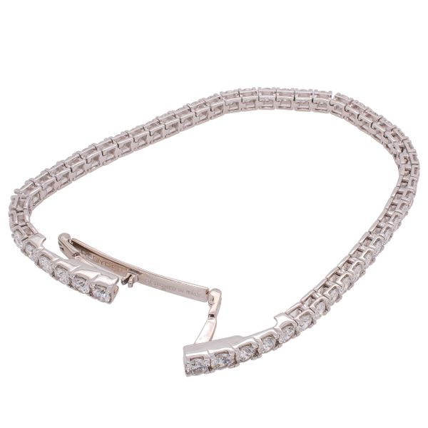 14K White Gold Lab Diamond Eternity Tennis Bracelet 7CTW Image 2 LeeBrant Jewelry & Watch Co Sandy Springs, GA