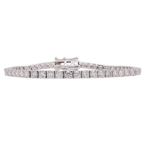 14K White Gold Lab Diamond Tennis Bracelet | 5.00 CTW Round Brilliant Lab Diamonds LeeBrant Jewelry & Watch Co Sandy Springs, GA