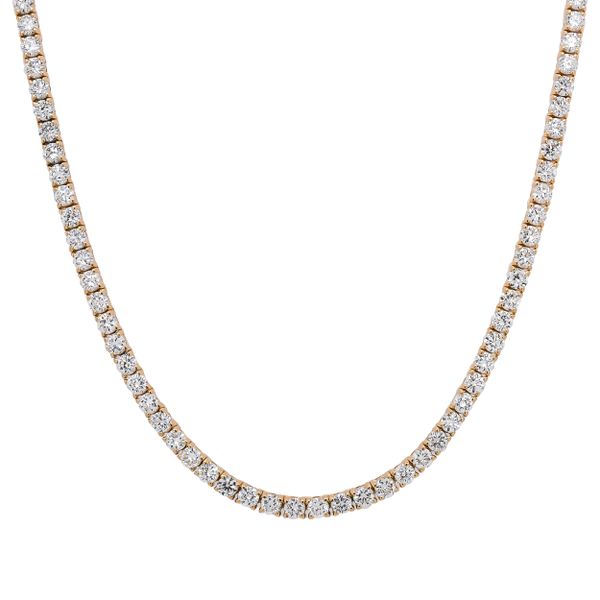 14K Yellow Gold Lab Diamond Tennis Necklace 7CTW LeeBrant Jewelry & Watch Co Sandy Springs, GA