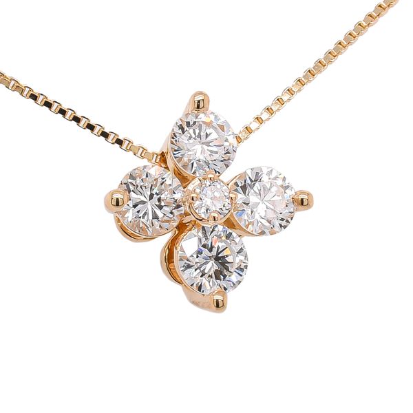 14K Yellow Gold Petal Lab Diamond Necklace LeeBrant Jewelry & Watch Co Sandy Springs, GA