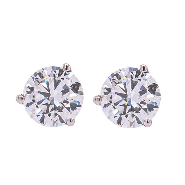 14K White Gold 1/2CT Lab Grown Diamond Stud Earrings 1CTW LeeBrant Jewelry & Watch Co Sandy Springs, GA