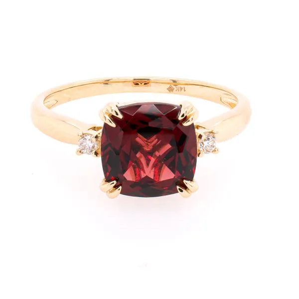 14K Yellow Gold Garnett Diamond Ring LeeBrant Jewelry & Watch Co Sandy Springs, GA