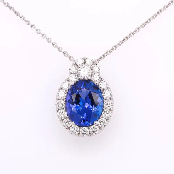 18K White Gold Tanzanite Diamond Necklace LeeBrant Jewelry & Watch Co Sandy Springs, GA