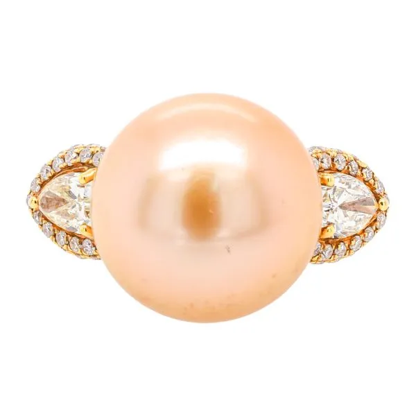 18K Yellow Gold Pearl Yellow Diamond Ring LeeBrant Jewelry & Watch Co Sandy Springs, GA