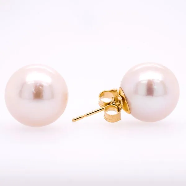 14K Yellow Gold AAA Freshwater Pearl Stud Earrings 6-7mm LeeBrant Jewelry & Watch Co Sandy Springs, GA