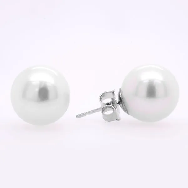 14K White Gold 5-6mm Fresh Water Pearl Earrings LeeBrant Jewelry & Watch Co Sandy Springs, GA