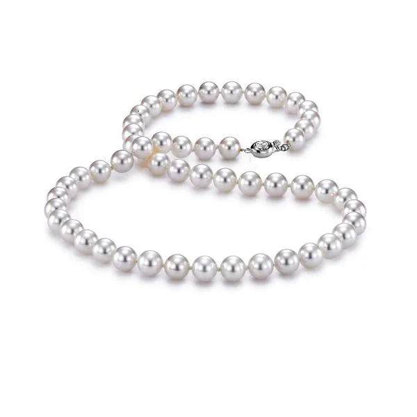 18K Yellow Gold Akoya South Sea Pearl Princess Length Cream Pearl Necklace LeeBrant Jewelry & Watch Co Sandy Springs, GA
