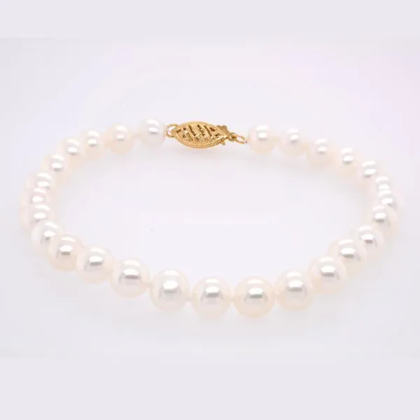 14K Yellow Gold Fresh Water Pearl Bracelet LeeBrant Jewelry & Watch Co Sandy Springs, GA
