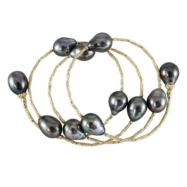 18K Yellow Gold Tahitian Pearl Bracelet LeeBrant Jewelry & Watch Co Sandy Springs, GA