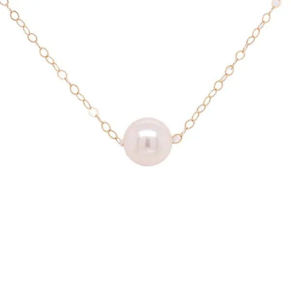 14K Yellow Gold 6mm Add a Pearl Starter Necklace 15in LeeBrant Jewelry & Watch Co Sandy Springs, GA