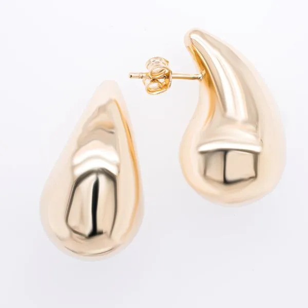 14K Yellow Gold Solid Teardrop XL Earring LeeBrant Jewelry & Watch Co Sandy Springs, GA