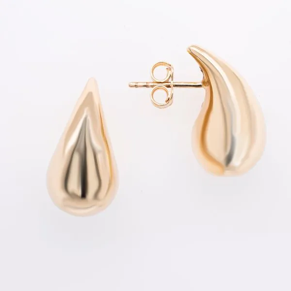 14K Yellow Gold Solid Teardrop Medium Earrings LeeBrant Jewelry & Watch Co Sandy Springs, GA