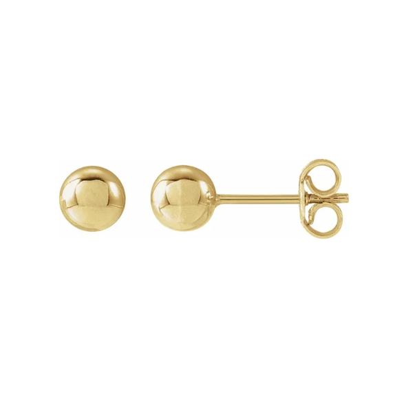 14K Yellow Gold 5mm Ball Stud Earrings LeeBrant Jewelry & Watch Co Sandy Springs, GA