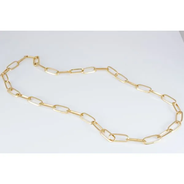 14K Yellow Gold Oval Link 24
