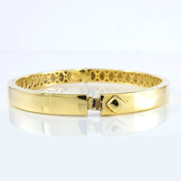 14K Yellow Gold Bangle Bracelet 6.25mm Image 2 LeeBrant Jewelry & Watch Co Sandy Springs, GA