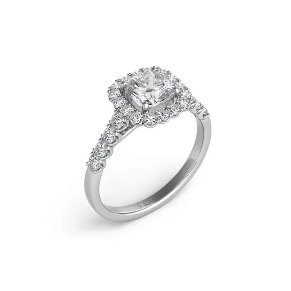 Diamond Prong Set Halo Engagement Ring similar item image