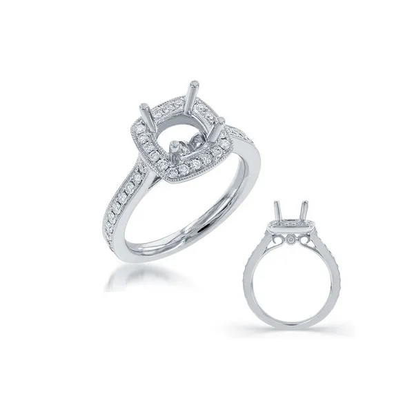 Diamond Halo Engagement Ring Legacy Diamond & Gems Sheridan, WY