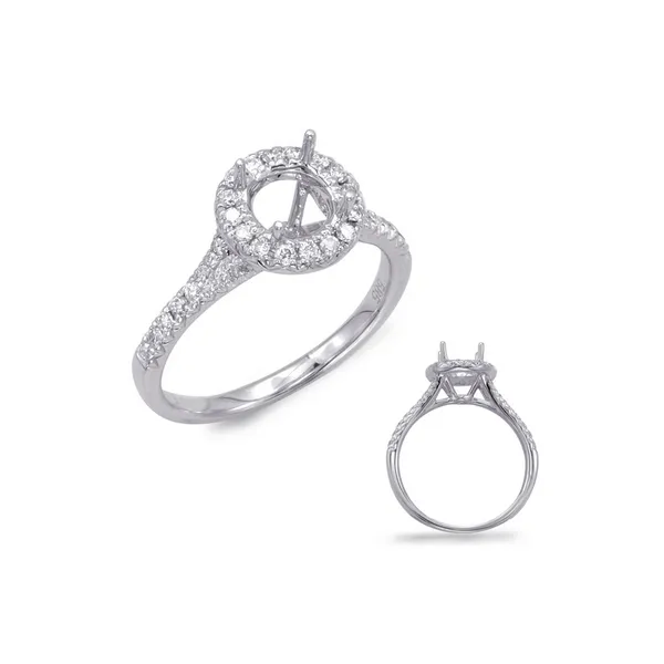 Diamond Halo Engagement Ring