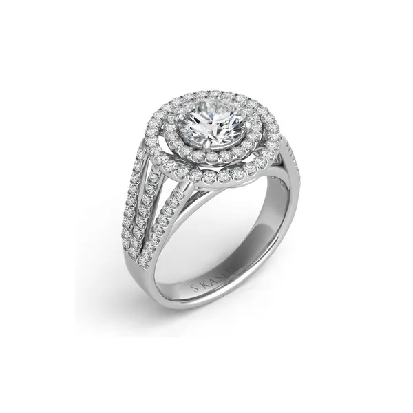 Diamond Prong Set Halo Engagement Ring Legacy Diamond & Gems Sheridan, WY