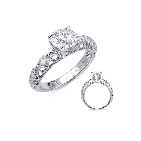 Diamond Bezel Set Filigree Engagement Ring Legacy Diamond & Gems Sheridan, WY