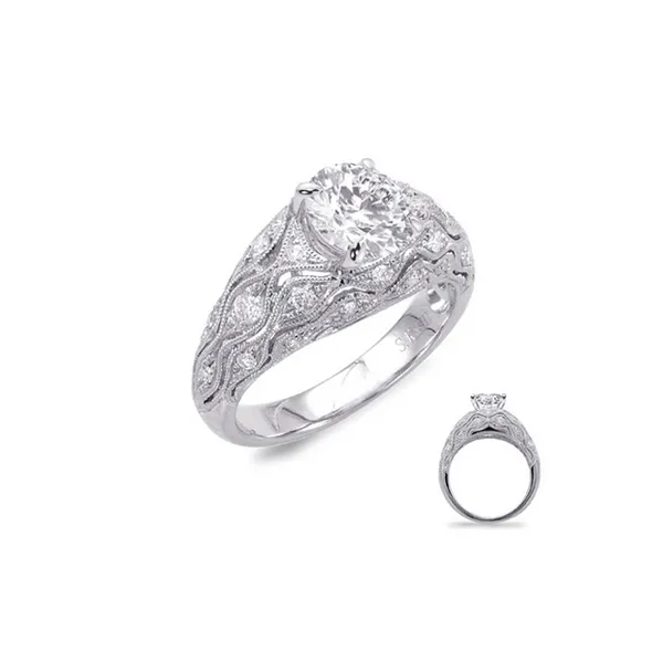Diamond Bead Set Engagement Ring with Milgrain Detail Legacy Diamond & Gems Sheridan, WY