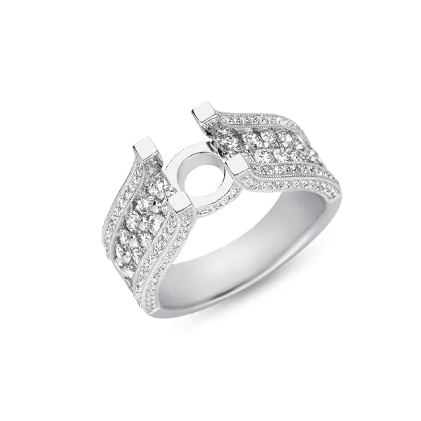Diamond Engagement Ring with Milgrain Detail Legacy Diamond & Gems Sheridan, WY