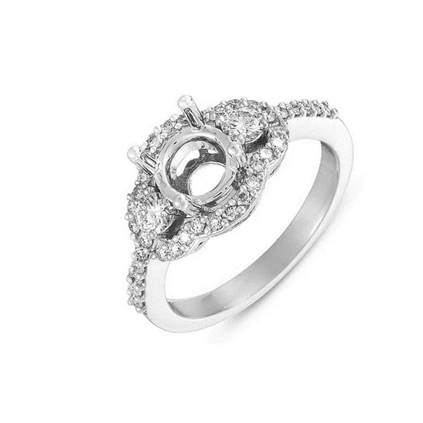 Diamond Prong Set Halo Style Engagement Ring Legacy Diamond & Gems Sheridan, WY
