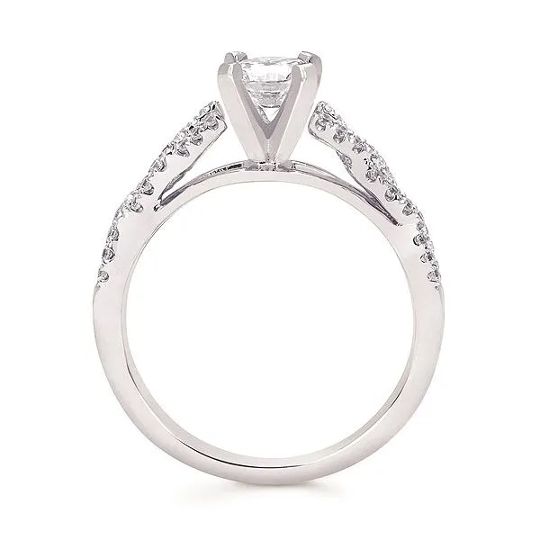Diamond Prong Set Twist Engagement Ring Image 2 Legacy Diamond & Gems Sheridan, WY