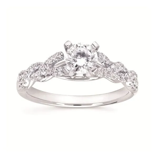 Diamond Prong Set Twist Engagement Ring Legacy Diamond & Gems Sheridan, WY