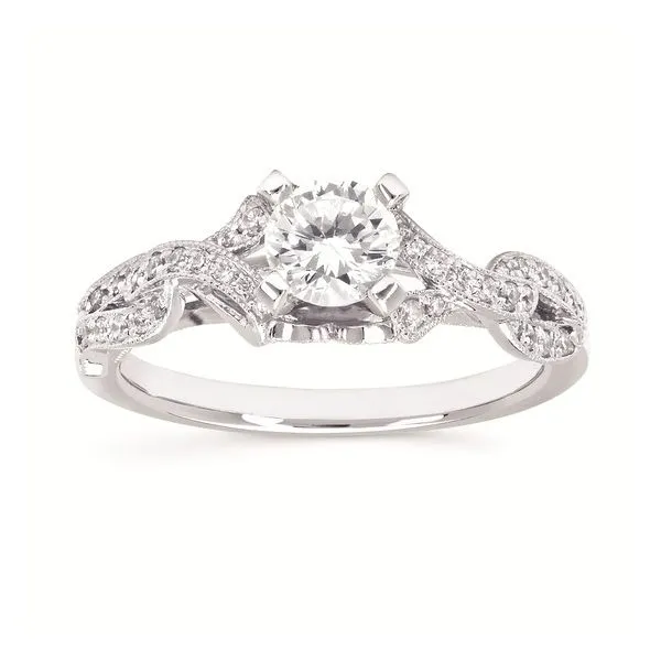 Diamond Pave Set Engagement Ring