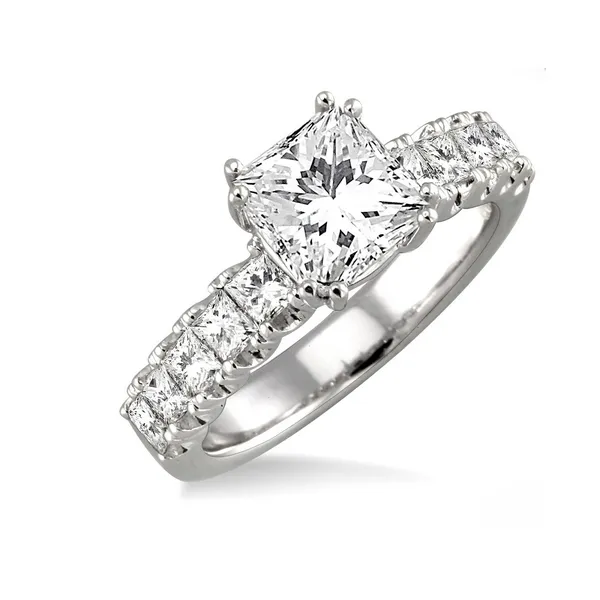 Diamond Prong Set Engagement Ring in 14K White Gold Legacy Diamond & Gems Sheridan, WY
