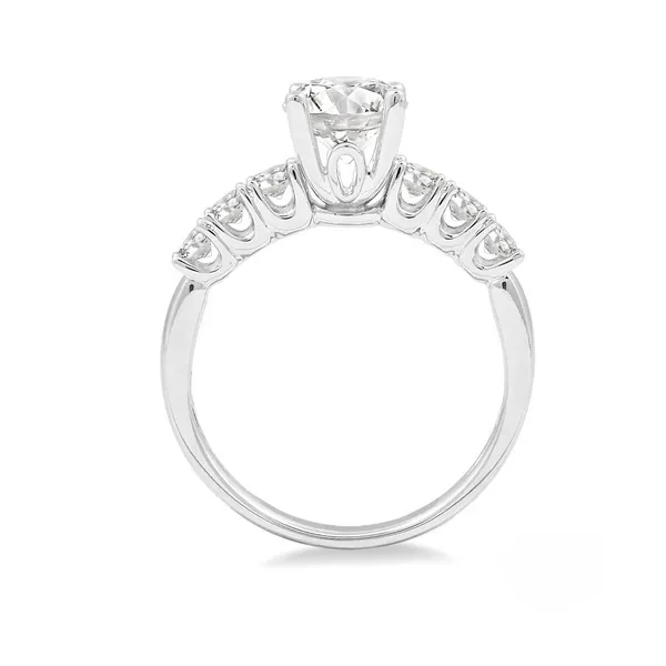 Diamond Prong Set Engagement Ring in 14K White Gold Image 2 Legacy Diamond & Gems Sheridan, WY