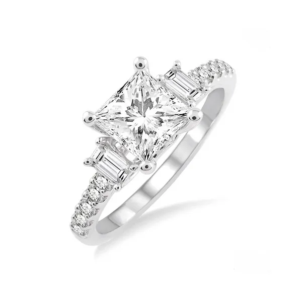 Diamond Prong Set Engagement Ring in 14K White Gold Legacy Diamond & Gems Sheridan, WY