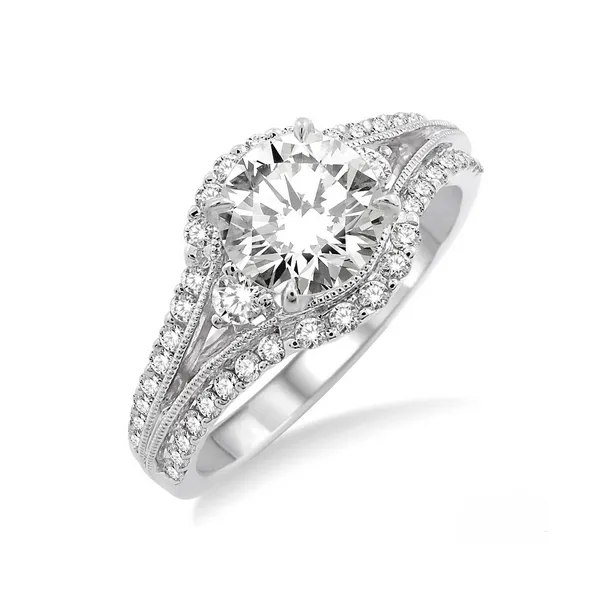 Diamond Prong Set Engagement Ring with Split Shank Legacy Diamond & Gems Sheridan, WY