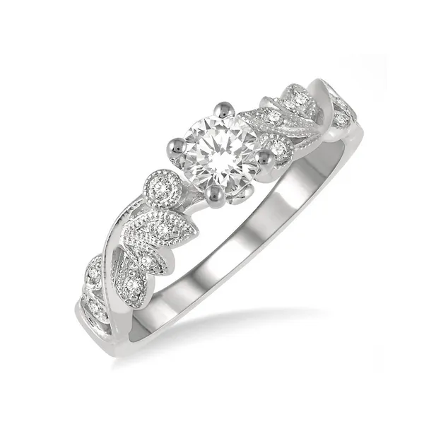 Diamond Pave Set Engagement Ring with Milgrain Detail Legacy Diamond & Gems Sheridan, WY