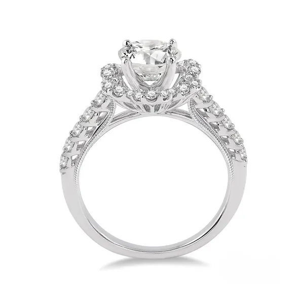 Flower Style Halo Diamond Engagement Ring Image 2 Legacy Diamond & Gems Sheridan, WY