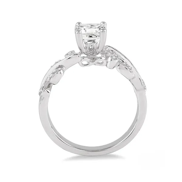 Diamond Prong Set Engagement Ring with Milgrain Detail Image 2 Legacy Diamond & Gems Sheridan, WY