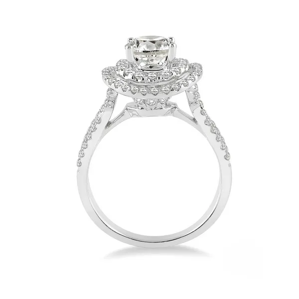 Diamond Prong Set Double Halo Engagement Ring Image 2 Legacy Diamond & Gems Sheridan, WY
