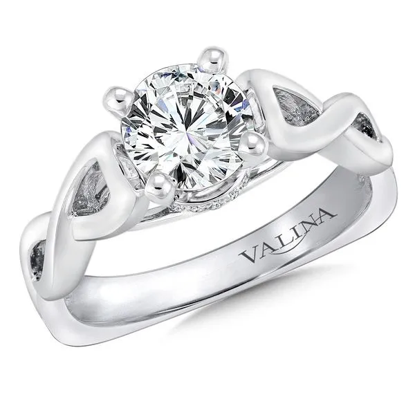 Diamond Bead Set Solitaire Infinity Engagement Ring Legacy Diamond & Gems Sheridan, WY