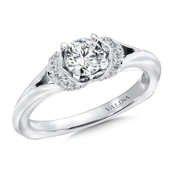 Diamond Pave Set Engagement Ring