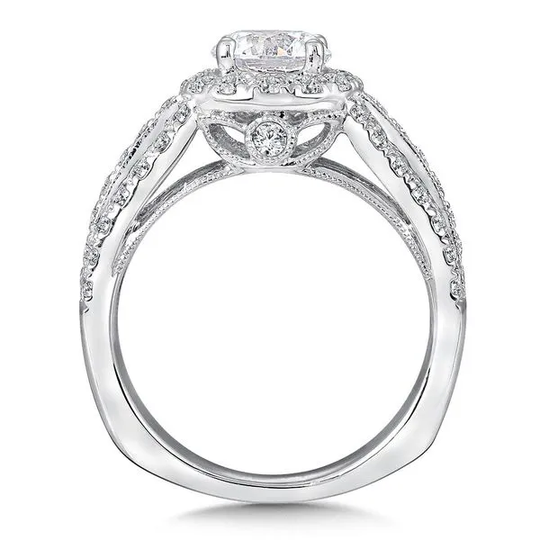 Diamond Halo Engagement Ring Image 2 Legacy Diamond & Gems Sheridan, WY