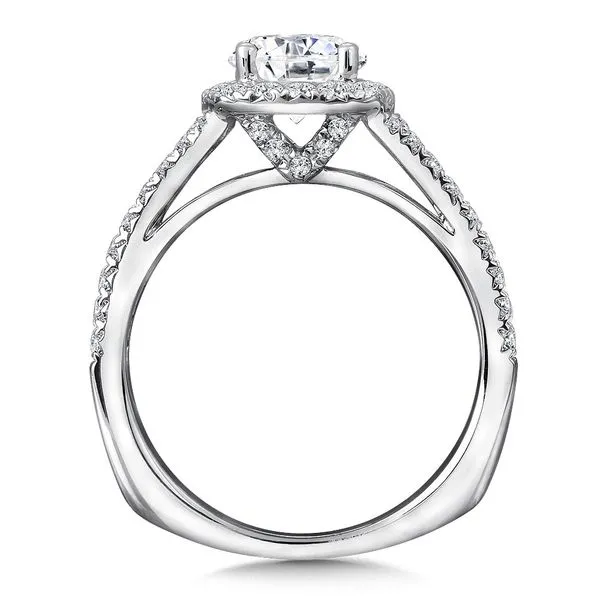 Diamond Prong Set Halo Split Shank Engagement Ring Image 2 Legacy Diamond & Gems Sheridan, WY