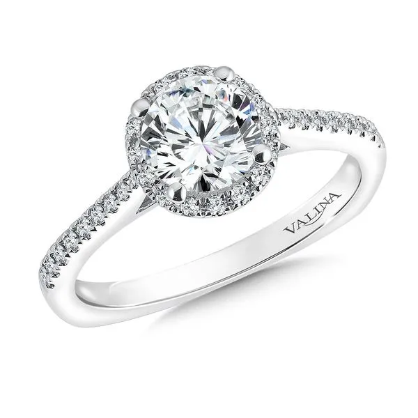 Diamond Prong Set Halo Engagement Ring Legacy Diamond & Gems Sheridan, WY