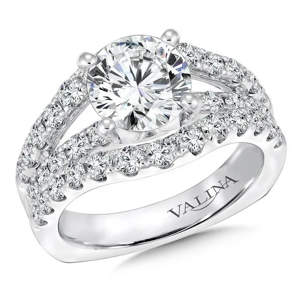 Diamond Prong Set Split Shank Engagement Ring Legacy Diamond & Gems Sheridan, WY